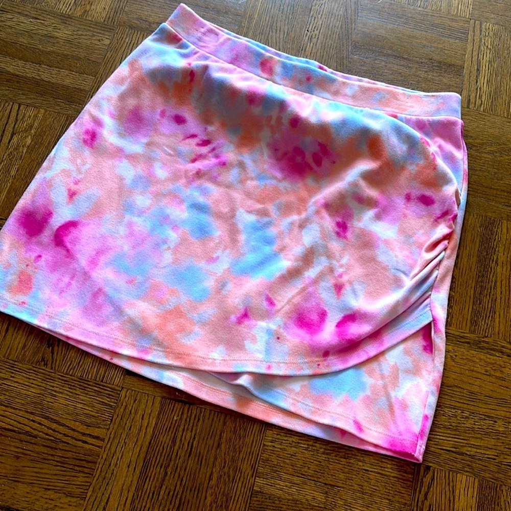 Tye Dye Colorful Mini Cotton Skirt - Picture 4 of 8